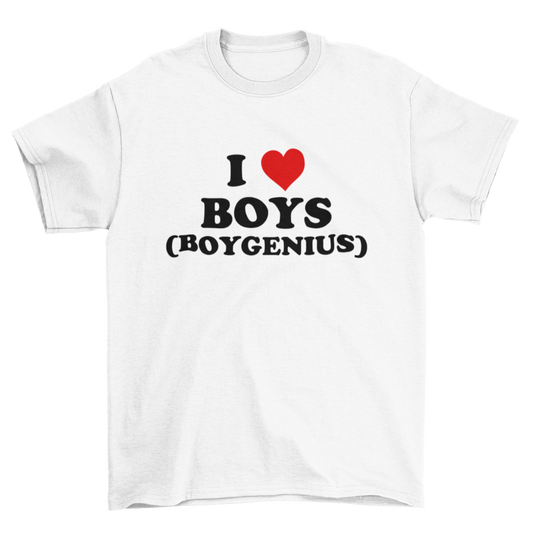 i heart boys (boygenius) – unisex t-shirt