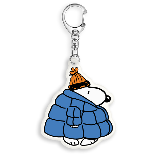 puffer jacket snoopy – acrylic keychain