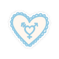 trans pride heart sticker